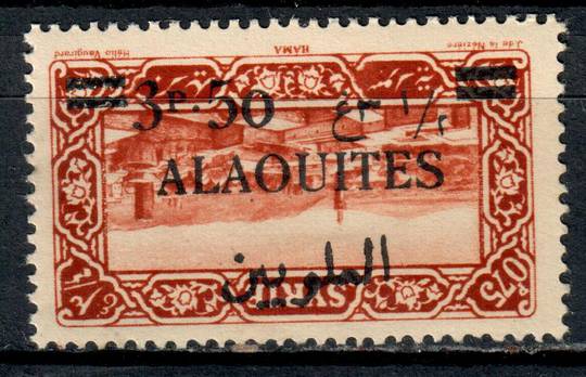 ALAOUITES 1926 Definitive 3p50 on 0p75 Brown-Red. Surcharge inverted. - 11008 - Mint