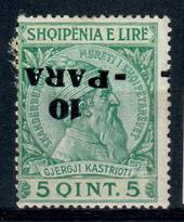 ALBANIA 1914 Definitive Surcharge 10 para on 5 qint. Inverted Surcharge. Some gum faults. - 21404 - Mint