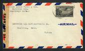 CUBA 1944 Airmail Letter to USA. Cuba slogan cancel on the reverse. Reseal Label "Examined by 30345". - 32326 - FDC