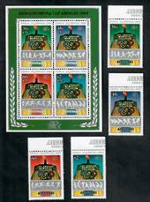 AITUTAKI 1984 Olympics. Set of 4 and miniature sheet. - 50828 - UHM