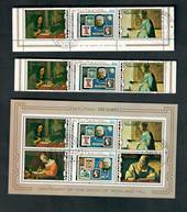 AITUTAKI 1979 Centenary of the of the Death of Sir Rowland Hill. Set of 6 and miniature sheet. - 52305 - VFU
