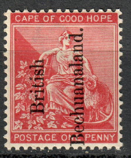 BECHUANALAND 1891 Definitive Cape of Good Hope Overprint 1d Carmine-Red. - 8136 - LHM