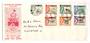 SABAH 1964 Definitives. Set of 7 low values on first day cover. - 131935 - FDC