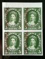 NEW BRUNSWICK 1860 Definitive 5c Deep Green. Plate Proof with overprint Specimen in red. Block of 4. Superb. - 20009 - Proof