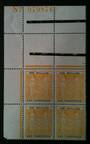 NEW ZEALAND 1931 Arms 1/3 Yellow and Black. Numbered north west corner block of 4. Slight crinkle. One tone spot. - 20070 - UHM