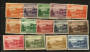 NORFOLK ISLAND 1947 Definitive Set of 14. Reasonable condition especially the 3d Green and 2/- Blue. - 20508 - Mint