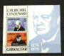 GIBRALTAR 1974 Birth Centenary of Sir Winston Churchill. Miniature sheet. - 21258 - UHM
