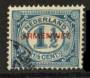 NETHERLANDS 1918 The rare Prussian blue shade of the 1 1/2 c with red ARMENWET overprint. - 21259 - VFU