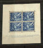 NETHERLANDS 1942 Legion Fund 12½c+87½c Blue in miniature sheet. Some toning. - 21275 - Mint