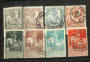 BELGIUM 1910 Brussels Exhibition. Set of 8. - 21277 - Used