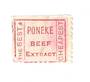 NEW ZEALAND 1882 Second Sideface 1d Rose with advert 3rd setting in Red-Brown Poneke Beef Extract. - 39171 - FU