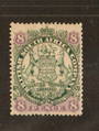 RHODESIA 1896 Definitive 8d Green and Mauve on buff. Body of Lion partly shaded. - 70713 - Mint
