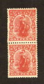 NEW ZEALAND 1925 1d Dominion on Art paper with Colourless Watermark. Joined pair. Some small marks on the reverse do not detract