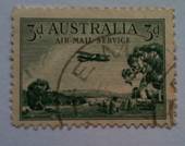 AUSTRALIA 1929 Air 3d Green. Nice postmark and perfs. - 10 - FU