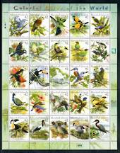 MARSHALL ISLANDS 2008 Birds. Sheetlet of 25. - 100090 - UHM