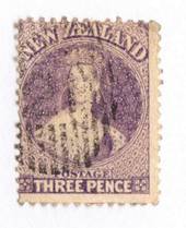 NEW ZEALAND 1862 Full Face Queen 3d Lilac. Nice copy. - 10012 - Used