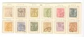 LUXEMBOURG 1882 used set. Various perfs. - 100301 - VFU