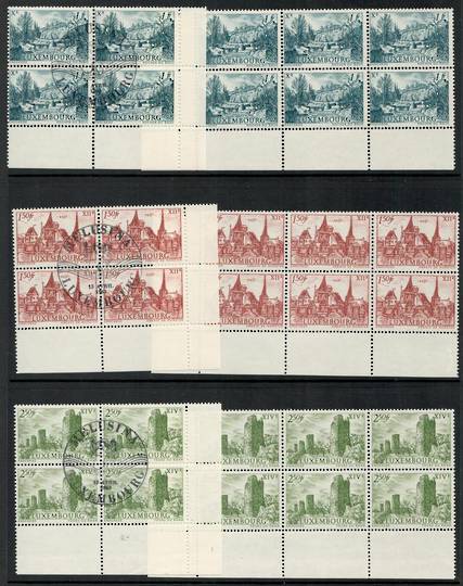 LUXEMBOURG 1963 Millenary issue. In marginal blocks of six. - 100302 - Block UHM