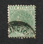 NEW ZEALAND 1882 Victoria 1st Second Sideface 4d Green. - 10032 - FU