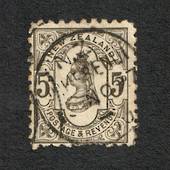 NEW ZEALAND 1882 Victoria 1st Second Sideface 5d Grey. - 10033 - FU