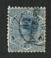 NEW ZEALAND 1882 Victoria 1st Second Sideface 8d Blue. - 10035 - FU