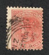 NEW ZEALAND 1882 Victoria 1st Second Sideface 1/- Chestnut. - 10036 - FU
