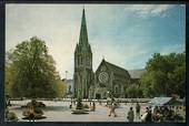 Modern Coloured Postcard in large size of Cathedral Square Christchurch. - 100424 - Postcard