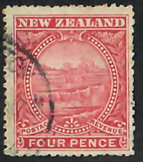 NEW ZEALAND 1898 Pictorial 4d Terraces. - 10043 - FU