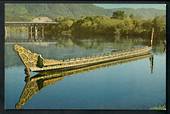 Modern Coloured Postcard in large size of Maori War Canoe Ngaruawahia. - 100439 - Postcard