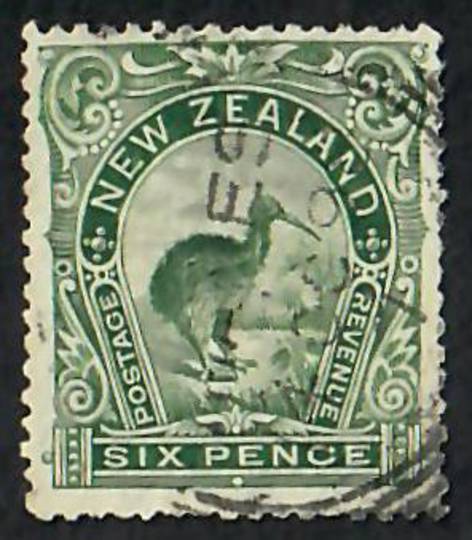 NEW ZEALAND 1898 Pictorial 6d Green Kiwi. - 10045 - FU