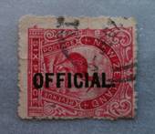 NEW ZEALAND 1898 Pictorial Official 6d Red Kiwi. - 10063 - FU