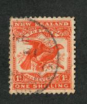 NEW ZEALAND 1898 Pictorial 1/- Redrawn Kaka. - 10073 - Used