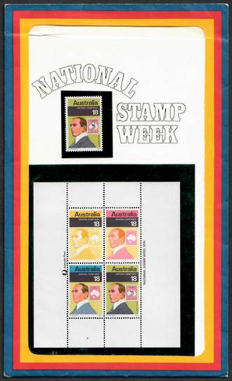 AUSTRALIA 1976 National Stamp Week. Miniature sheet in presentation pack. - 100845 - UHM