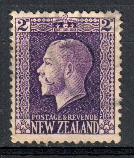 NEW ZEALAND 1915 Geo 5th Definitive 2d Violet Recess Print. - 10097 - VFU