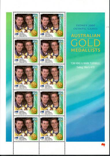 AUSTRALIA  2000 Gold Medalists. Diamond Thorpe Equestrian O'Neill Fairweather King Swimming Relay 00m Swimming Relay 200m. 8 she