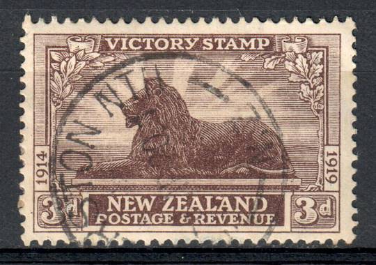 NEW ZEALAND 1920 Victory 3d Brown. - 10134 - FU