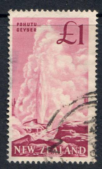 NEW ZEALAND 1960 Pictorial £1 Geyser Pink. - 10364 - FU
