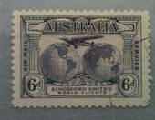 AUSTRALIA 1931 Air 6d Sepia. Nice postmark and perfs. - 12 - FU