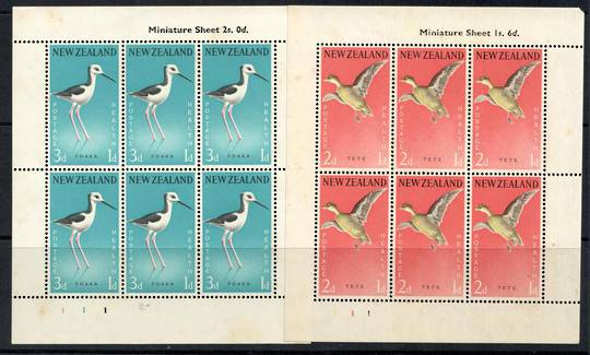 NEW ZEALAND 1959 Health miniature sheets featuring Birds. Tete and Poaka. - 12659 - UHM
