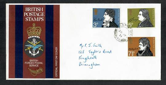 GREAT BRITAIN 1971 First day cover postmarked Field Post Office 142. - 130204 - PostalHist