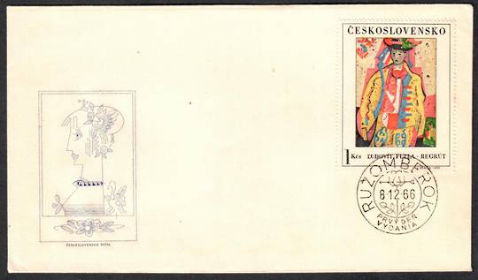 CZECHOSLOVAKIA 1966 Art. First series. Set of 5 on first day cover. - 131353 - FDC