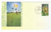 CHRISTMAS ISLAND 1995 Golf on first day cover. - 131658 - FDC