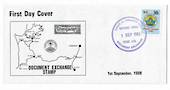 NEW ZEALAND Alternative Postal Operator Stampways 1988 30c Blue on first day cover. Waitomo Caves Store Ltd. - 132678 - FDC
