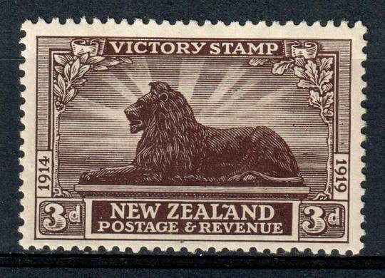 NEW ZEALAND 1920 Victory 3d Chocolate. - 134 - UHM