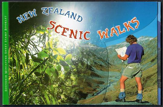 NEW ZEALAND 1999 Scenic Walks. Souvenir Miniature Sheet Booklet. - 135004 - Booklet
