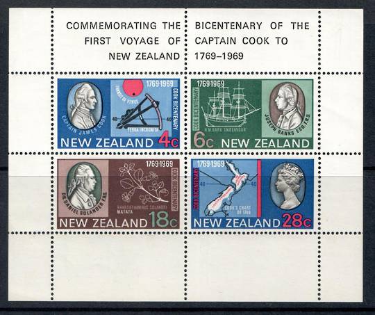 NEW ZEALAND 1969 Captain Cook. Miniature Sheet. - 14001 - UHM