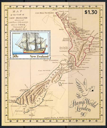 NEW ZEALAND 1990 Stamp World London miniature sheet. - 14021 - UHM