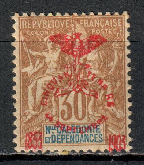 NEW CALEDONIA 1903 50th Anniversary of the French Annexation 30c Cinnamon on drab. - 1434 - Mint