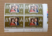 NOUVELLES HEBRIDES 1972 Royal Silver Wedding. Set of 2 in Plate Blocks of 4. - 14638 - LHM