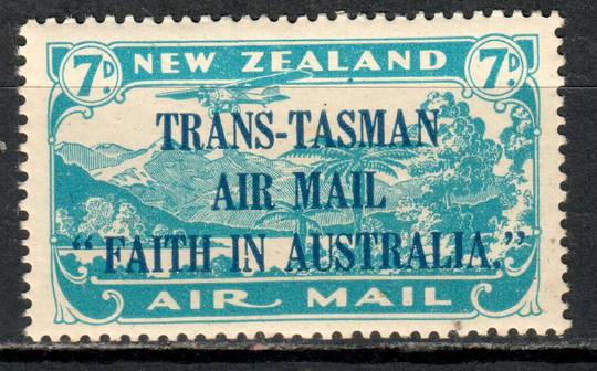 NEW ZEALAND 1934 Trans Tasman 7d Blue. - 150 - UHM
